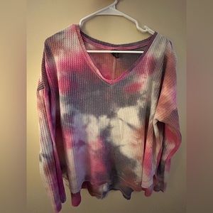 Wild Fable pink and purple tie dye top - Size medium